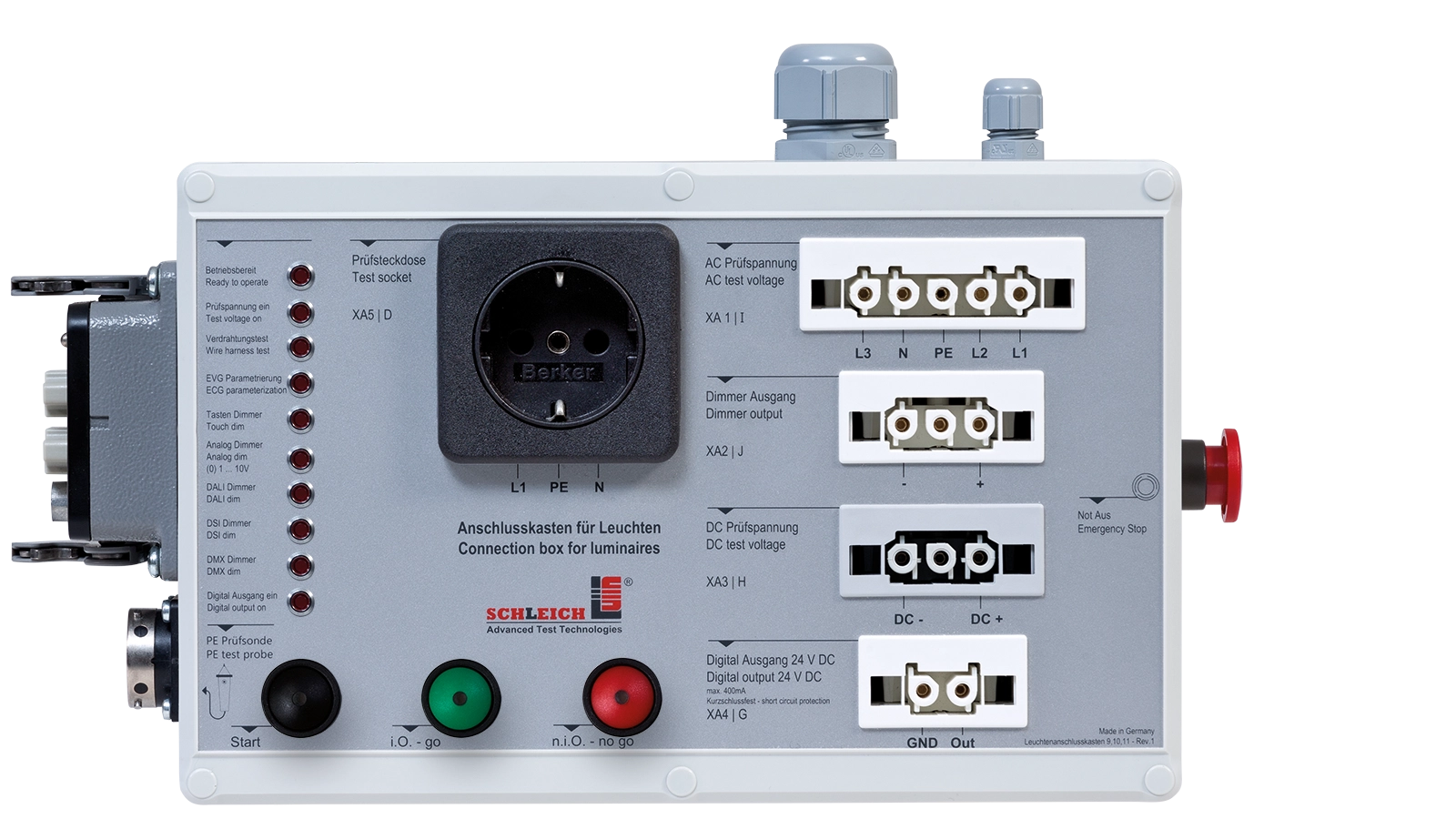 Abbildung comBOX | Leuchtenprüfung