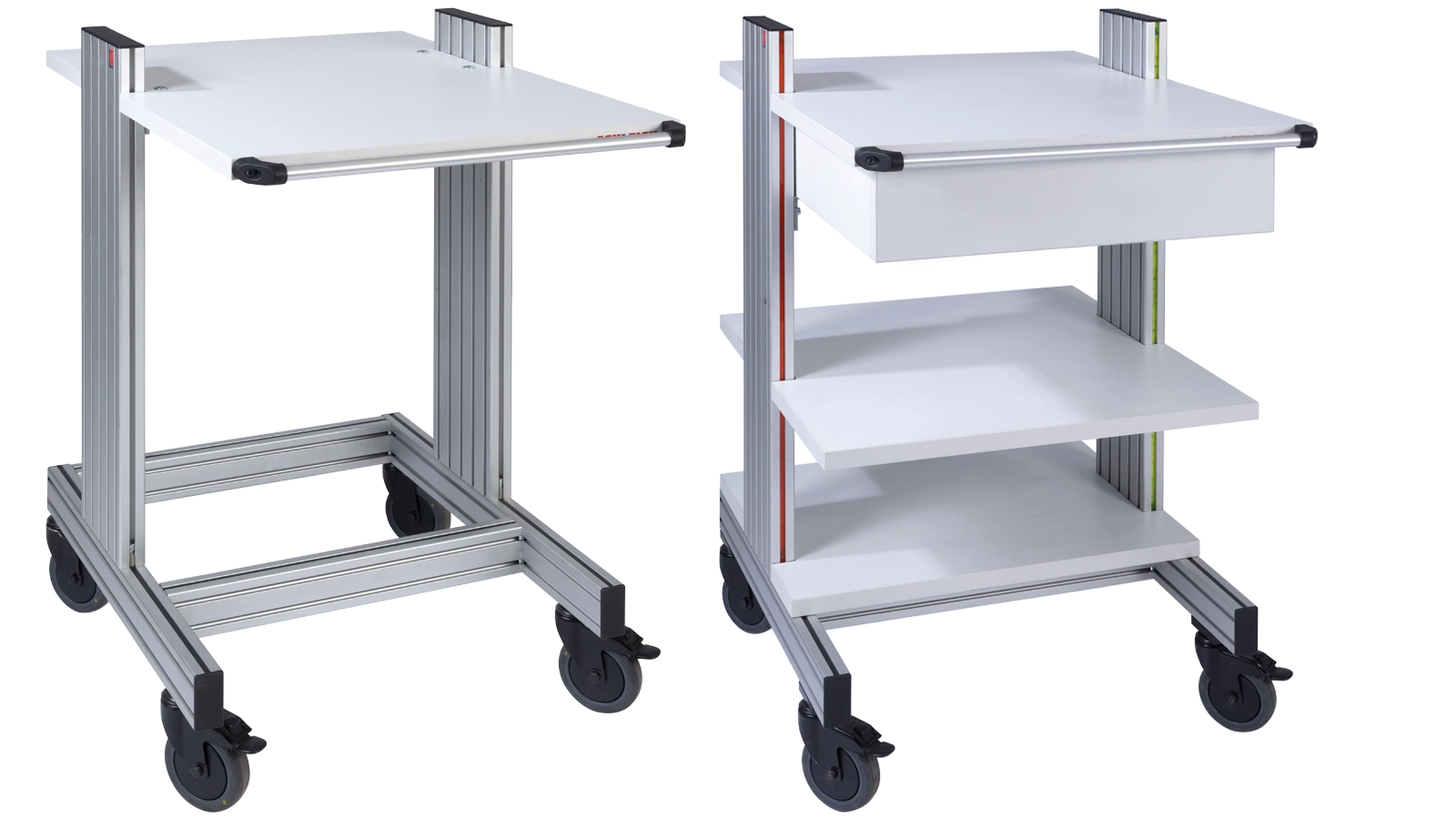 Abbildung Prüftische mit Rollen • Gerätewagen